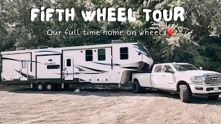 FULL RV TOUR  Family of Four  Two Dogs FULL TIME FIFTH WHEEL LIVING [upl. by Anirpas]