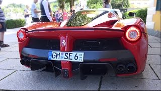 Ferrari LaFerrari  Start up and Driving Ferrari V12 Sound [upl. by Ilise]