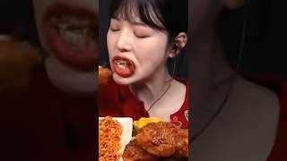 boki Eating spicy chicken lollypop mukbang eatingshow bigbites food maddyeats shorts [upl. by Goto923]