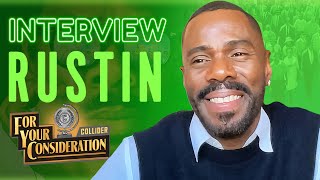 Colman Domingo Rustin Interview How Is This His First Lead Role in a Film [upl. by Ainud]