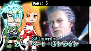 Sword Art Online react to Kirito As Dante quotPart 5quot  Sword Art Online  Gacha Club React [upl. by Pansie]