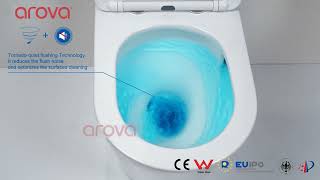 Back to wall Tornado Rimless Toilet Arova Melbourne [upl. by Aretse450]