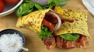 BLT Cottage Cheese Wraps Recipe [upl. by Hanan]