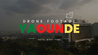 Yaounde Capital city Cameroon l free drone footage of Hôtel Mont Fébé [upl. by Curkell]