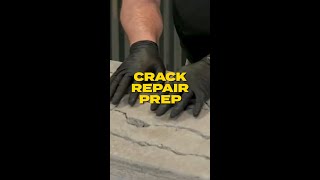 Concrete crack repair prep  Sakrete Pro Tips [upl. by Elleniad999]