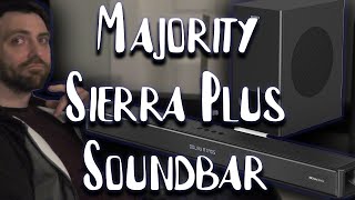 Majority Sierra Plus Dolby Atmos Soundbar  Budget Home Theater Audio [upl. by Aeriel]