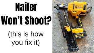 How To Fix a Dewalt Framing Nailer QUICK amp EASY [upl. by Utta144]