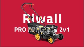 Benzínová sekačka Riwall PRO RPM 4234 2v1 u Jarabáka [upl. by Laehcym]