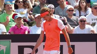 Zverev vs Troicki Rome 2017 Highlight [upl. by Hsiekal]