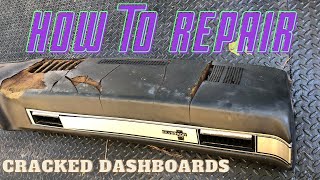 Installing a dash cover over a cracked dashboard [upl. by Amapuna]