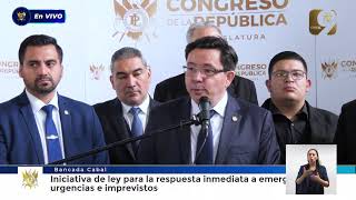 Bloque Cabal presentan iniciativa de ley para la respuesta inmediata a emergencias 13082024 [upl. by Eivla]