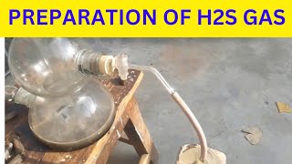 How to prepare hydrogen sulphide gas by kipps apparatusPreparation of Hydrogen sulphide gas [upl. by Arymas]