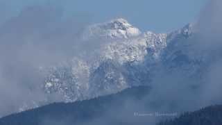 Snow Capped Mountains Sechelt Sunshine Coast BC [upl. by Robina966]