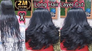 How To Long Hair Layer Cutmulti layer hair cutadvance layer haircuttutorialstep by step beginner [upl. by Il]