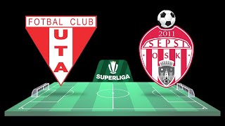 FC UTA Arad vs FC Sepsi OSK  Superliga  27012023  COMENTARIU LIVE [upl. by Akieluz]