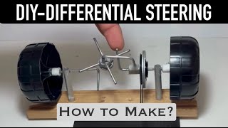 How to Make a Simple Differential Steering Mechanism DIY Guide [upl. by Lord]