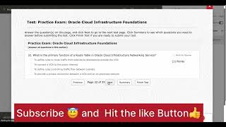 Practice Exam Oracle Cloud Infrastructure Foundations  OCI  Oracle University [upl. by Sevik105]