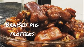 Dads Recipe Chinese Braised Fermented Bean Curd Pig Trotters [upl. by Aneis]