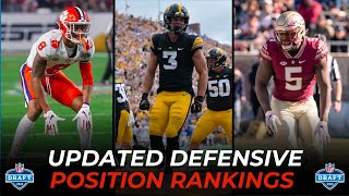 Updated 2024 NFL Draft Defensive Position Rankings  2024 NFL Draft Rankings [upl. by Edythe]