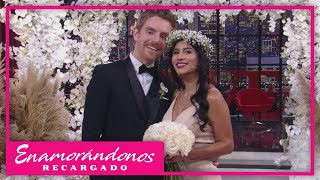 Madelyne y Nicola recrean el romántico momento de su boda  Enamorándonos [upl. by Alaecim]