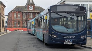 arriva Northumbria 1504 NK12FLV Wright VDL Cummins Pulsar 2 SB200 X7 Blyth [upl. by Ahsead567]