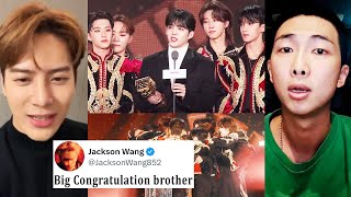 Famous Reaction On Seventeen Won Album of the Year at 2023 MAMA Awards [upl. by Worrad]