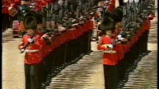 Trooping the Colour 1992 Escort for and to the Colour [upl. by Harimas]