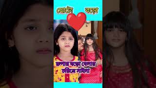 রুপার বড় বেলার চরিত্র অভিনয় করছে প্রয়াত অভিনেতা অভিষেক চ্যাটার্জির মেয়ে সাইনাshorts❤️❤️ [upl. by Yehsa]