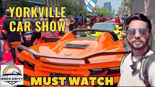 Epic 500000 Yorkville Car Show Where Luxury Meets Speed in Toronto [upl. by Vescuso989]