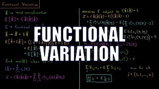 Computational Chemistry 418  Functional Variation [upl. by Narra367]