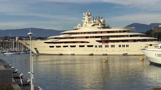 Dilbar yacht docking  FULL MANEUVER [upl. by Quintie]