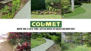 ColMet Steel Landscape Edging Attached Stake Removal [upl. by Ennyrb]