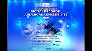 SESSION 2 DIGITAL RECORDS AND LEGAL ADMISSIBILITY 2024  10 JULY 2024 [upl. by Imoyn]