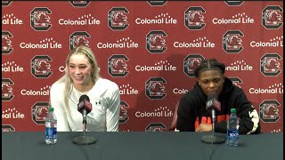 WBB PostGame Georgia Chloe Kitts and MiLaysia Fulwiley News Conference 021824 [upl. by Ecnadnac]