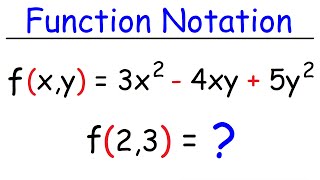 Evaluating Functions  Basic Introduction  Algebra [upl. by Rehsu385]