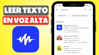 ¿Cuáles son las Mejores Apps para Leer Texto de PDF en Voz Alta en Español en Android [upl. by Enilorak]