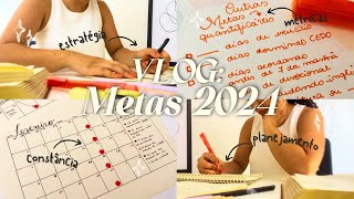 VLOG Criando Metas Quantificáveis Para 2024 [upl. by Heyra77]