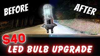 40 LED Headlight Upgrade you HAVE to DO  H7 LED Bulbs  Car Work Box [upl. by Ashwell]