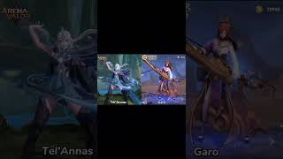 Arena of Valor vs Honor of Kings Hero Comparison honorofkingsglobal HonorofKings hok aov vs [upl. by Wolff]