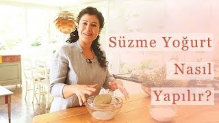 Süzme Yoğurt Nasıl Yapılır [upl. by Alyson924]