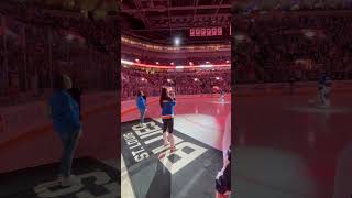 Tori Allen sings Canadian Anthem NHL St Louis Blues Hockey Game CarShield Enterprise Center 2024 [upl. by Ham]