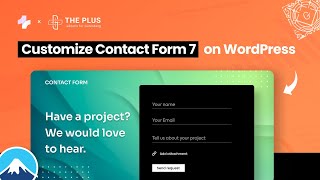 Style Contact Form 7 in WordPress for FREE No CSS [upl. by Millwater632]