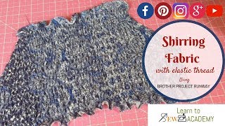 How To Shirr Fabric  Shirring Tutorial [upl. by Nauqyt]