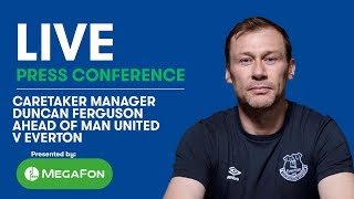 LIVE DUNCAN FERGUSONS PRESS CONFERENCE MAN UNITED V EVERTON [upl. by Muscolo]