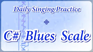 DAILY SINGING PRACTICE  The C Blues Scale [upl. by Tioneb208]