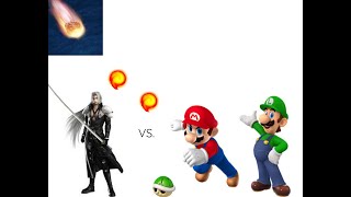 Mario and Luigi vs Sephiroth [upl. by Onifur]