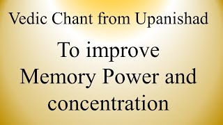 Improve MEMORY Power amp Concentration  Vedic Chant  Vyaahruti Homa Mantra  Sri K Suresh [upl. by Darees]