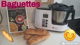 Baguettes au monsieur cuisine plus de lidl [upl. by Eelyab346]