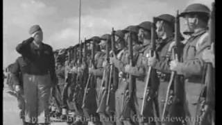 General Patton and general Anders inspects the Polish troops [upl. by Ettessil289]