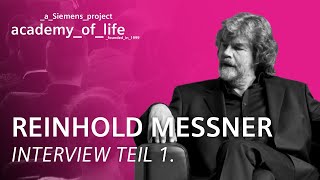 Reinhold Messner zu Gast bei der Siemens Academy of Life  Teil 1 Full Interview [upl. by Meagan]